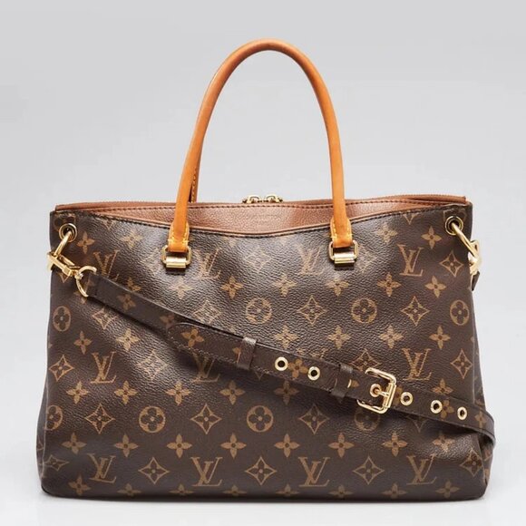 Louis Vuitton Noisette Monogram Canvas Pallas Bag - Picture 1 of 12